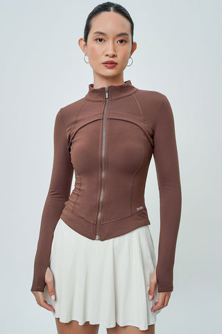 Sculpt Thermal Jacket in Coffee