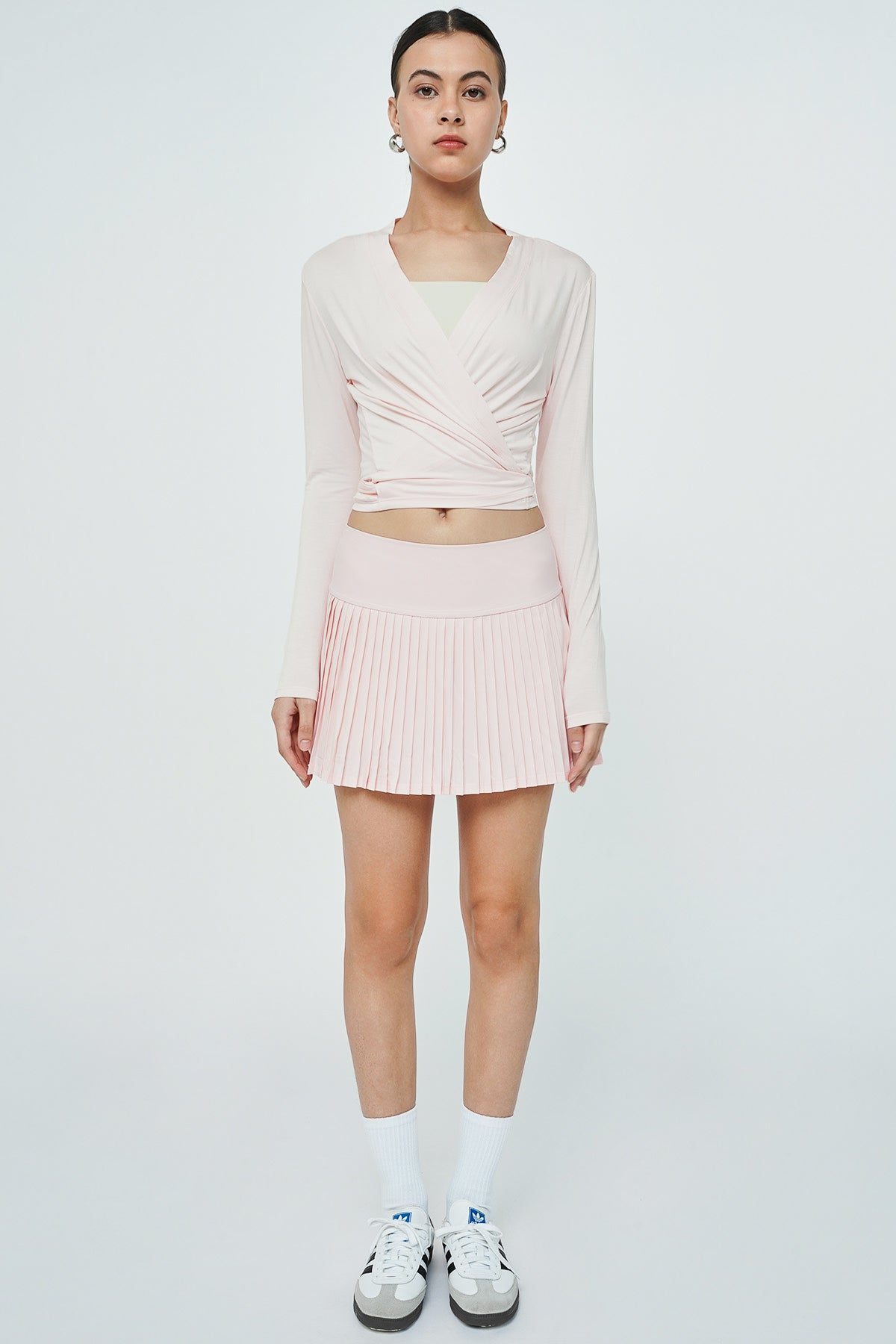 Sierra Wrap Top in Blush