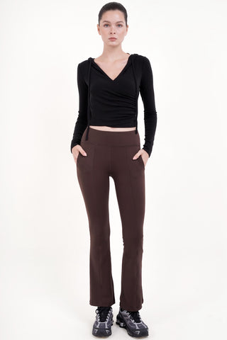 Hustle Flare Pants in Espresso
