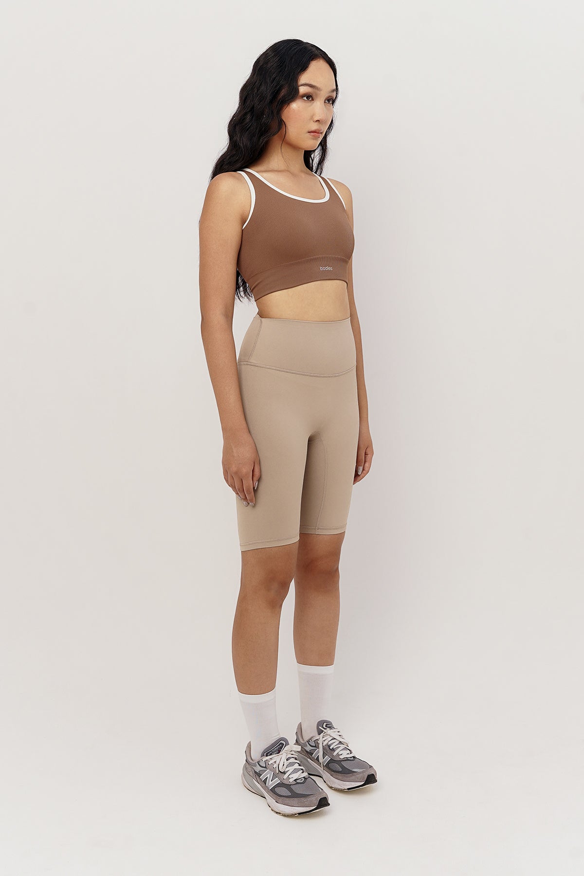 Option Biker Short in Khaki