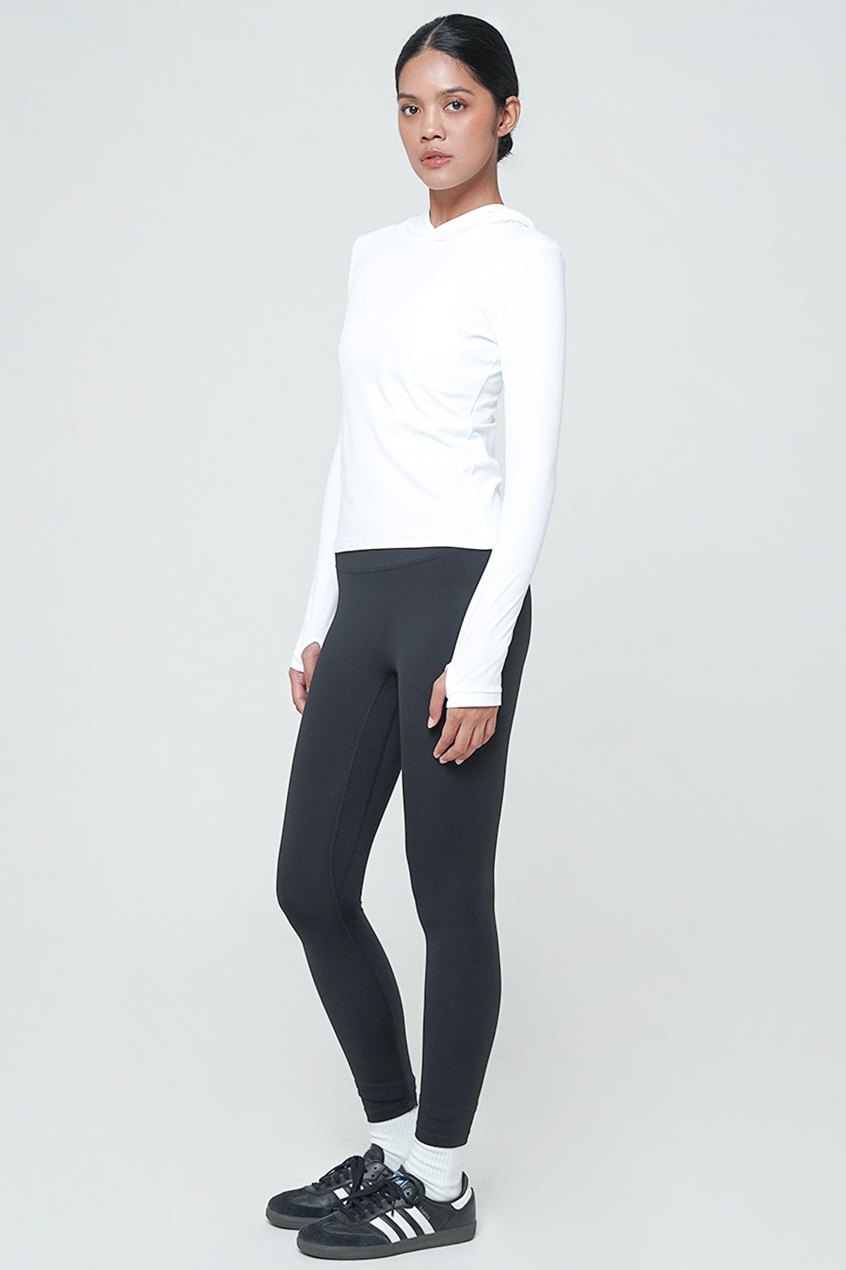 Fond Long Sleeve Top in White