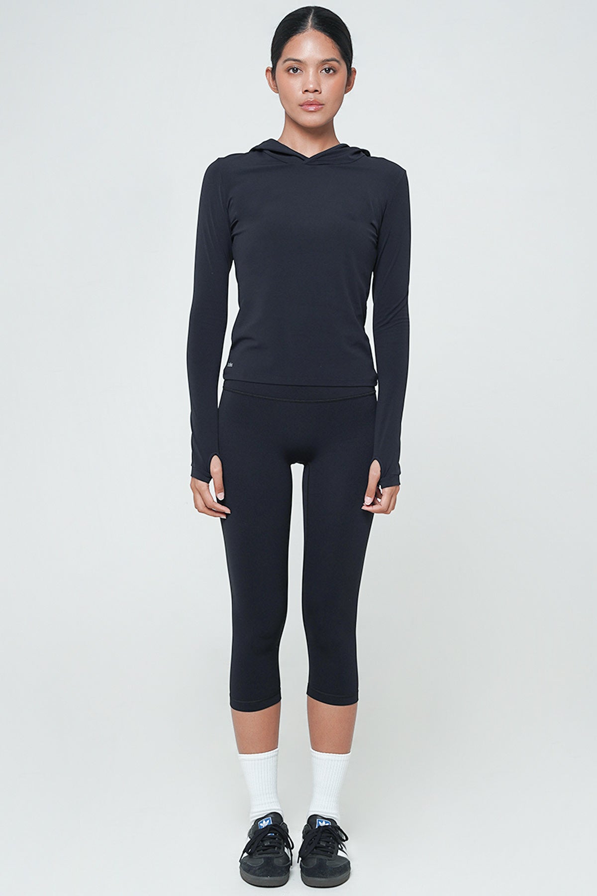 Fond Long Sleeve Top in Black