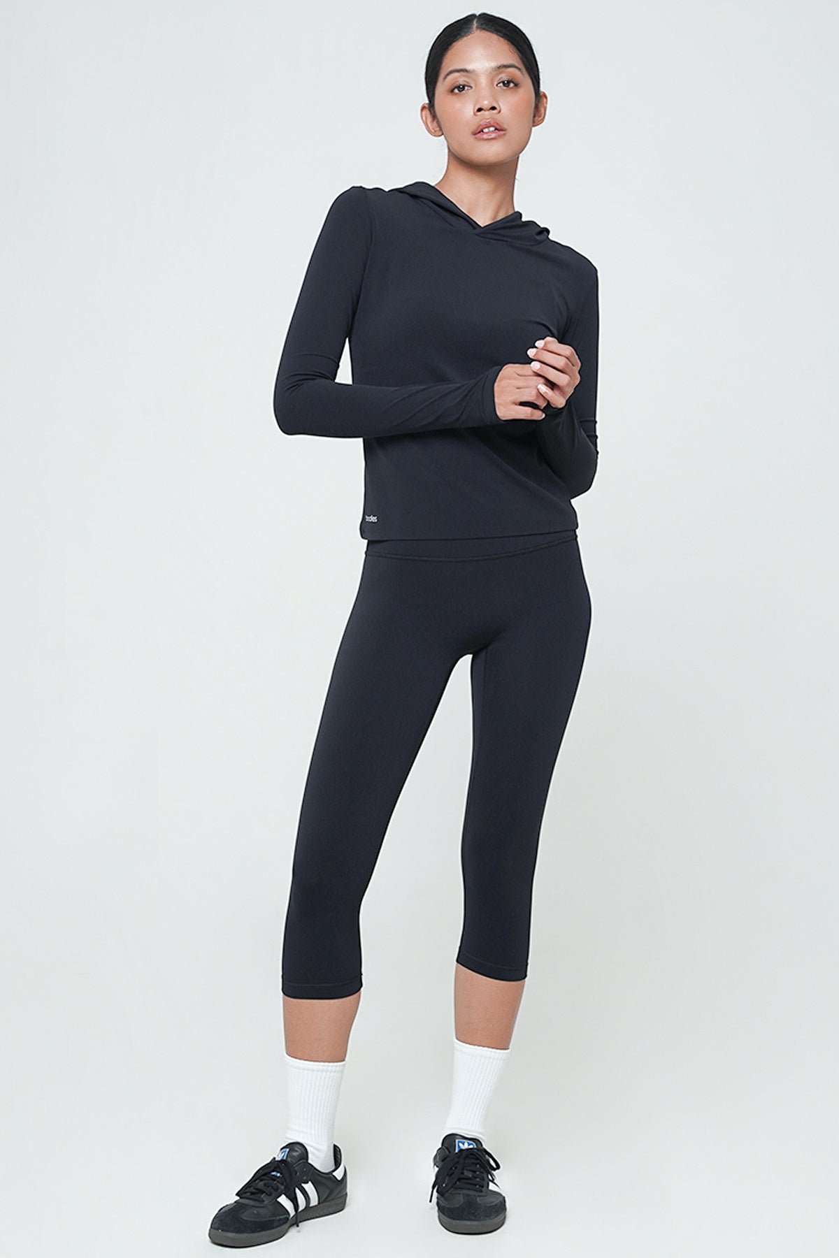 Fond Long Sleeve Top in Black