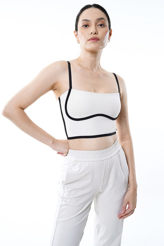 Distinct Bra Top in  Eggshell