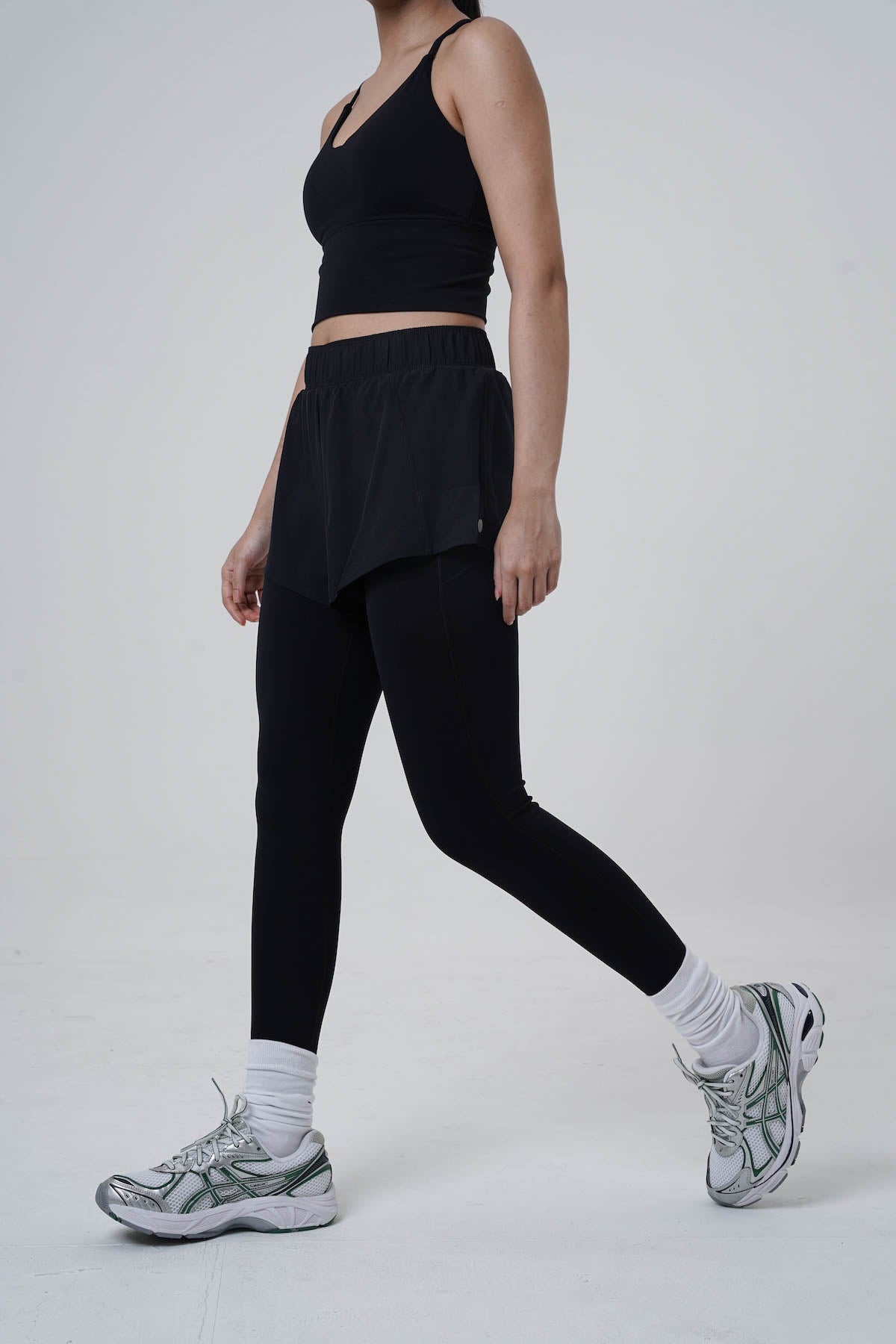 Grand 2-in-1 Legging in Black (XS LEFT)