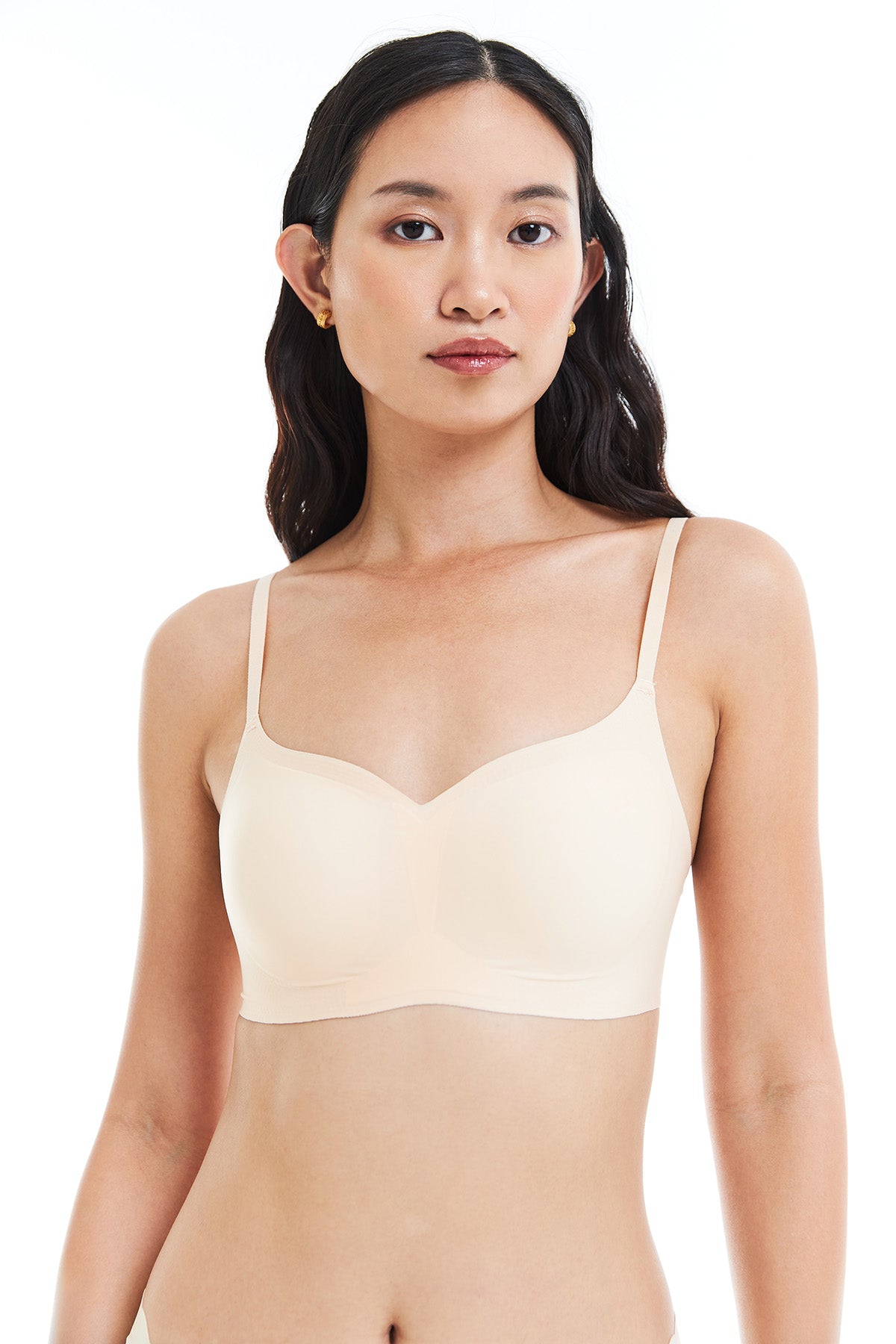 Heart Bra in Cannoli Cream