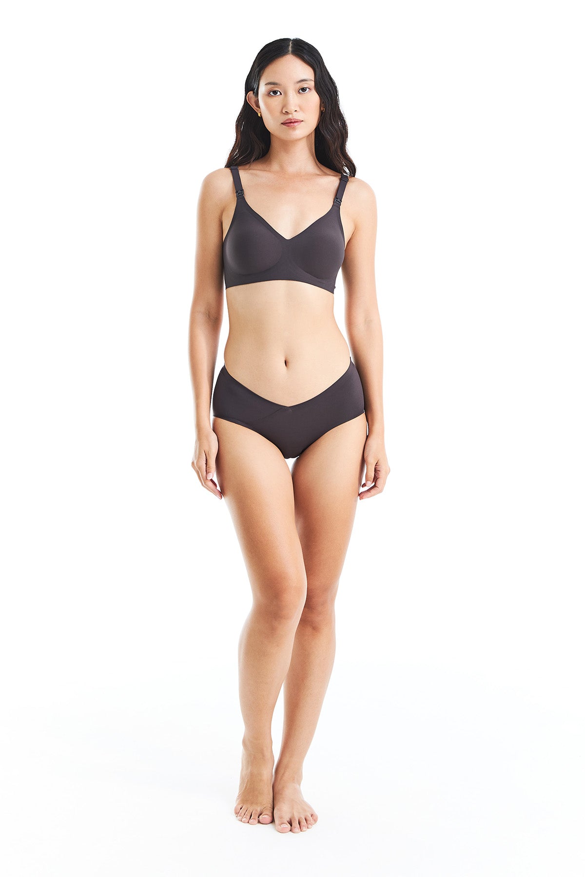 Seamless Nursing Bra in Graphite (Restock)