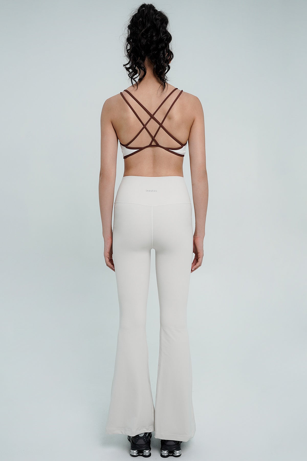 Ideal Slit Flare Pants in Eggshell