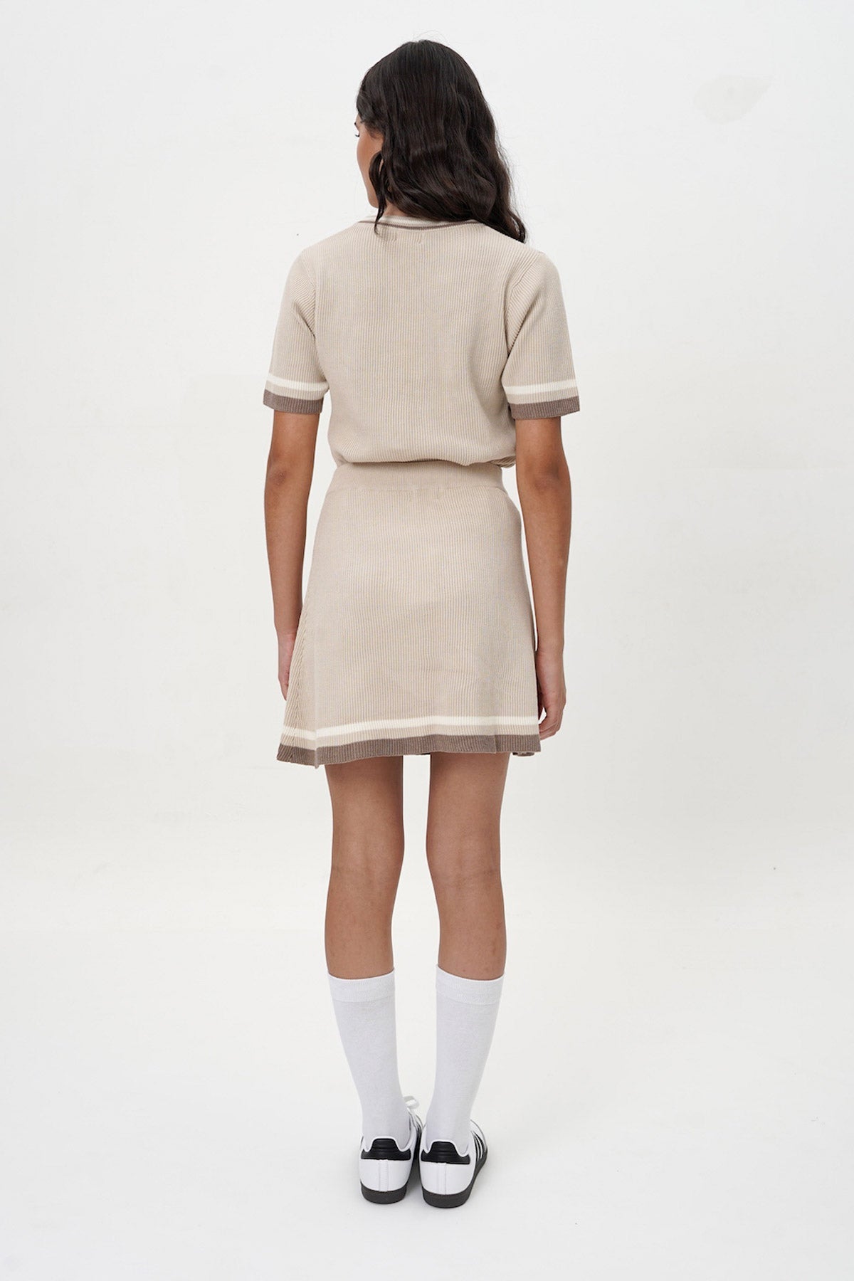 Kyle Knit Skirt in Cream