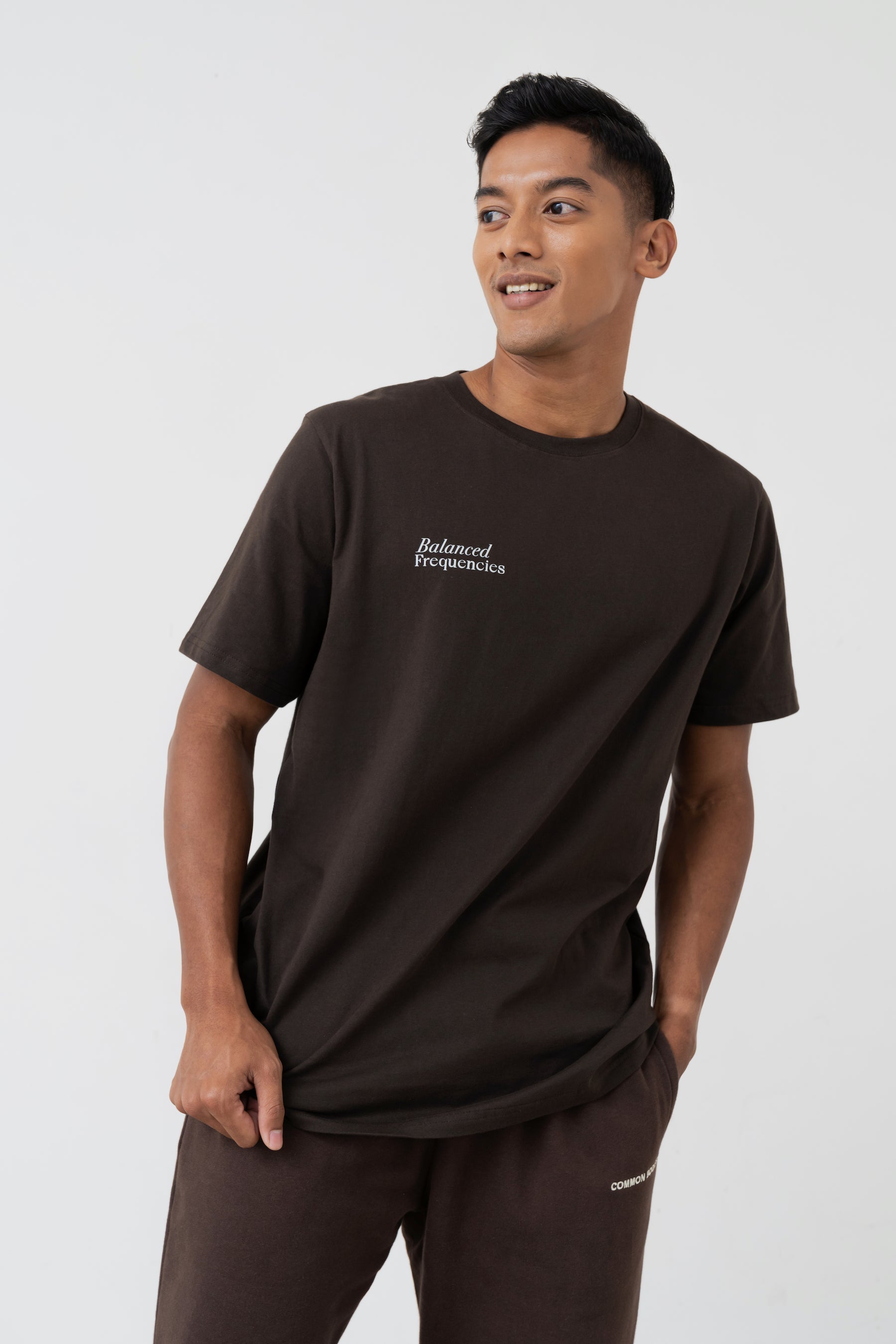 Balanced Frequencies T-shirt in Mocha (Unisex)