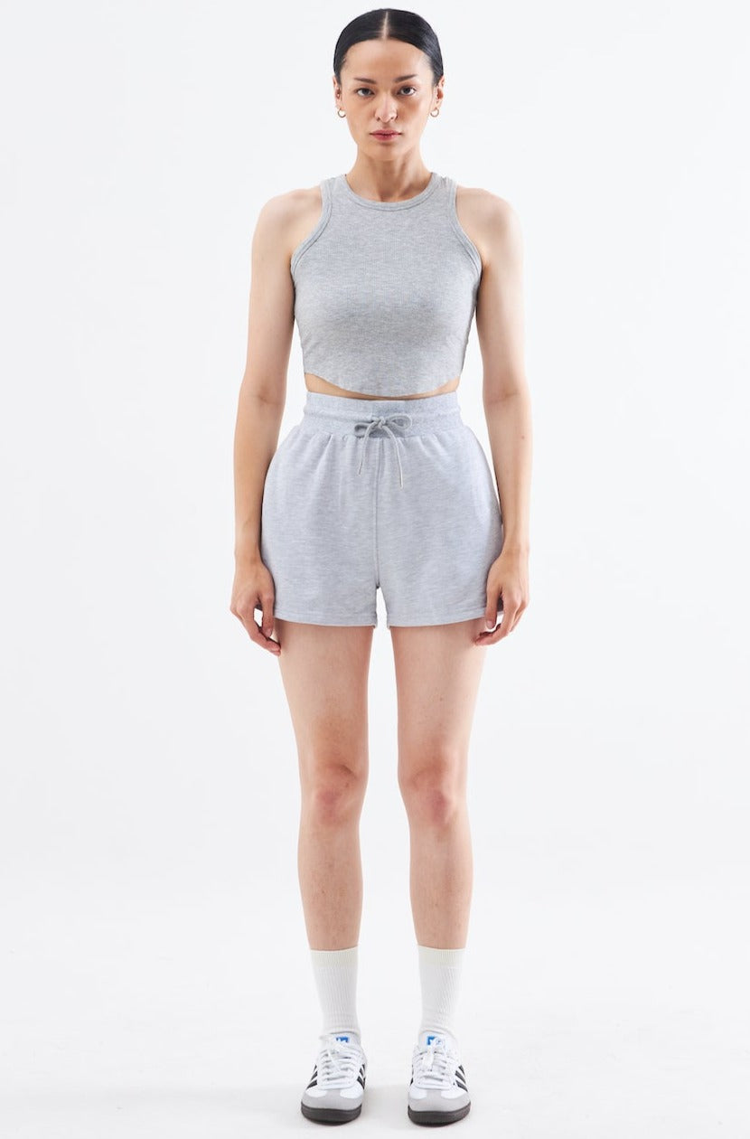 Relax Crop Tank In Grey (XS & M LEFT)