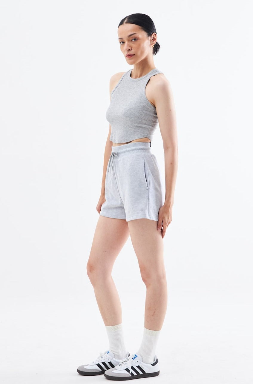 Relax Crop Tank In Grey (XS & M LEFT)