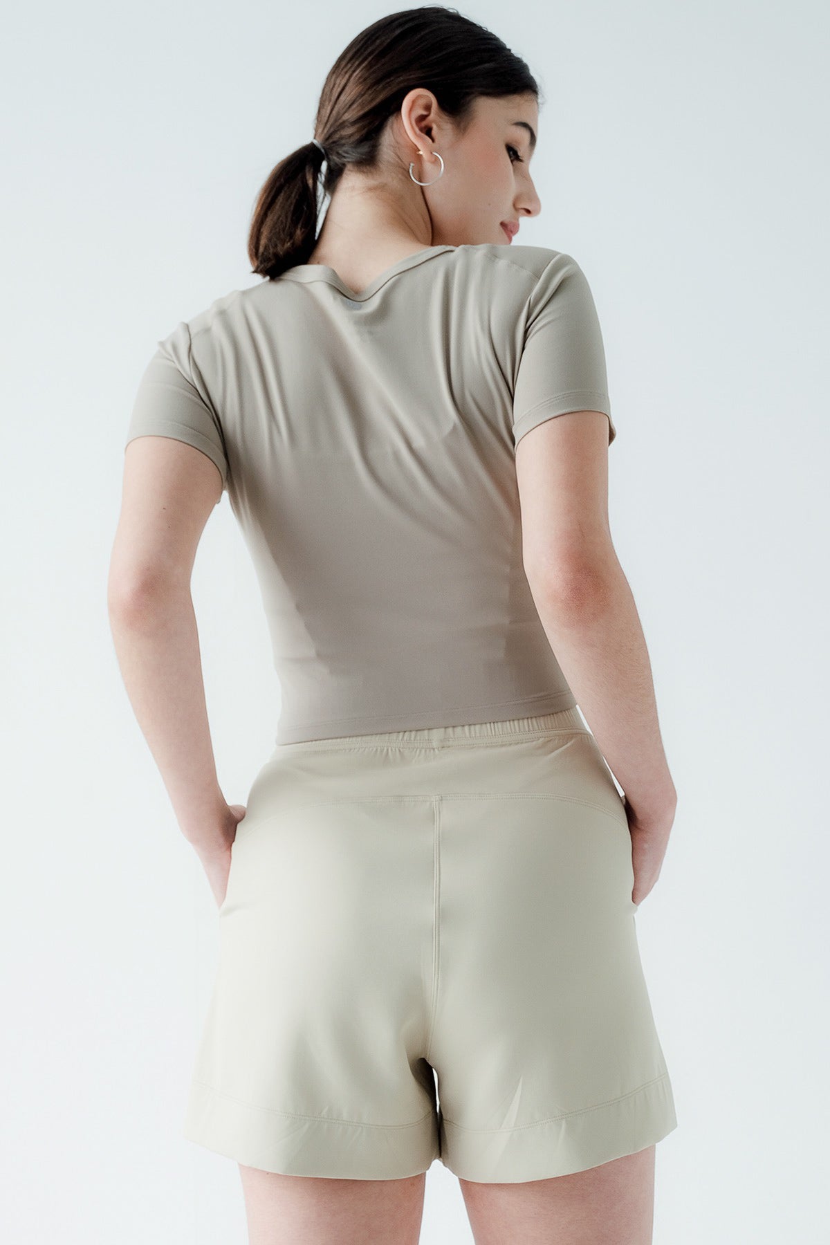 Prime Crop Top in Khaki (Bestseller) (XS LEFT)