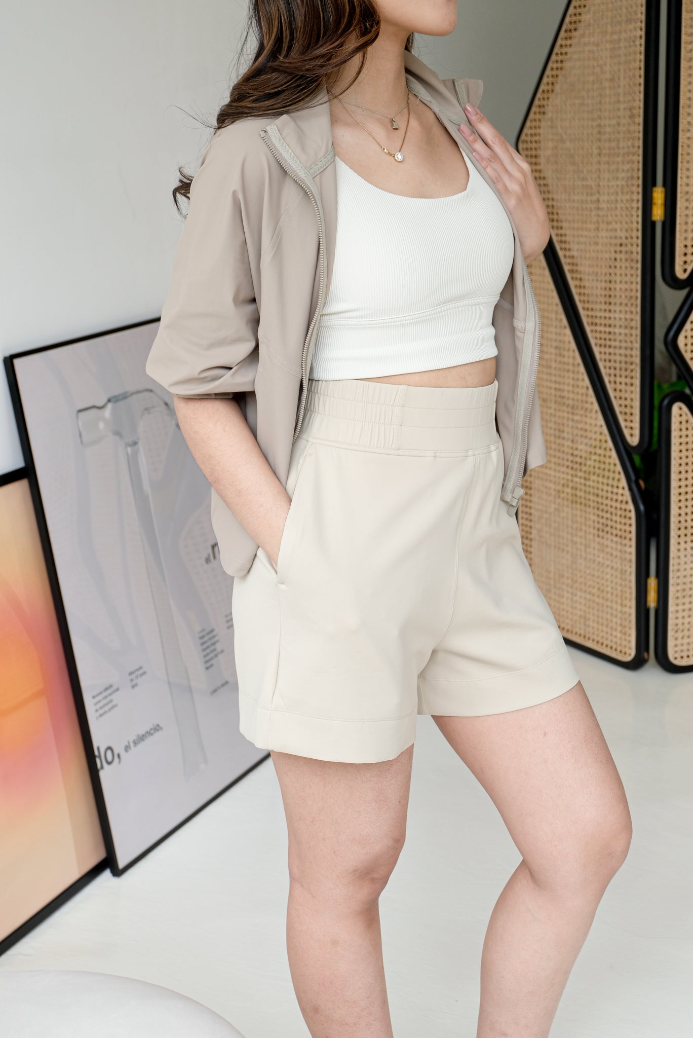 Everyday Short In Beige (Bestseller) (XS & L LEFT)
