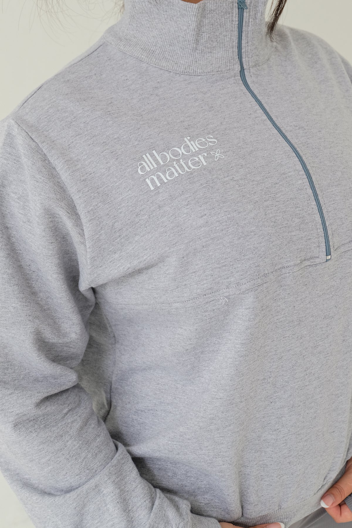 All Bodies Matter Sweater In Grey