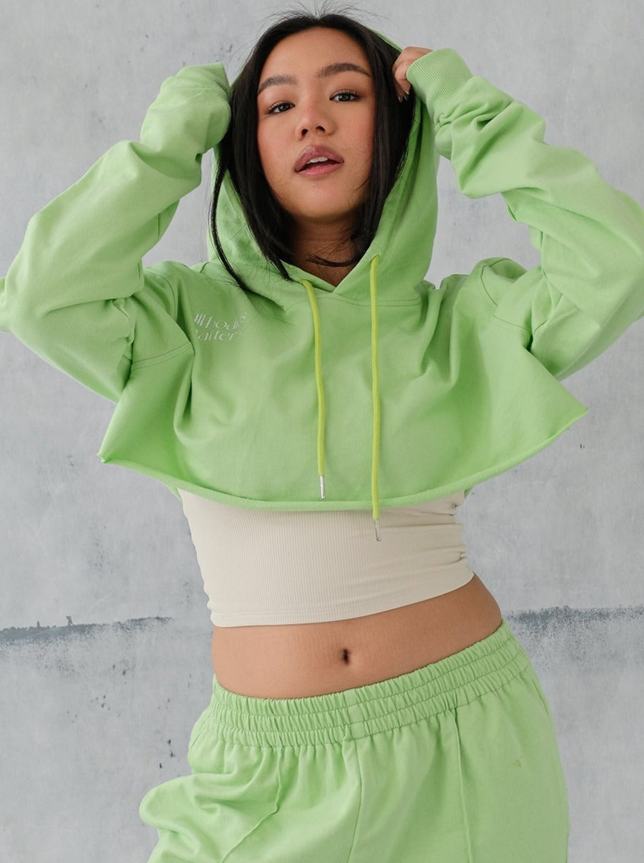 All Bodies Matter Hoodie in Lime (6 LEFT)