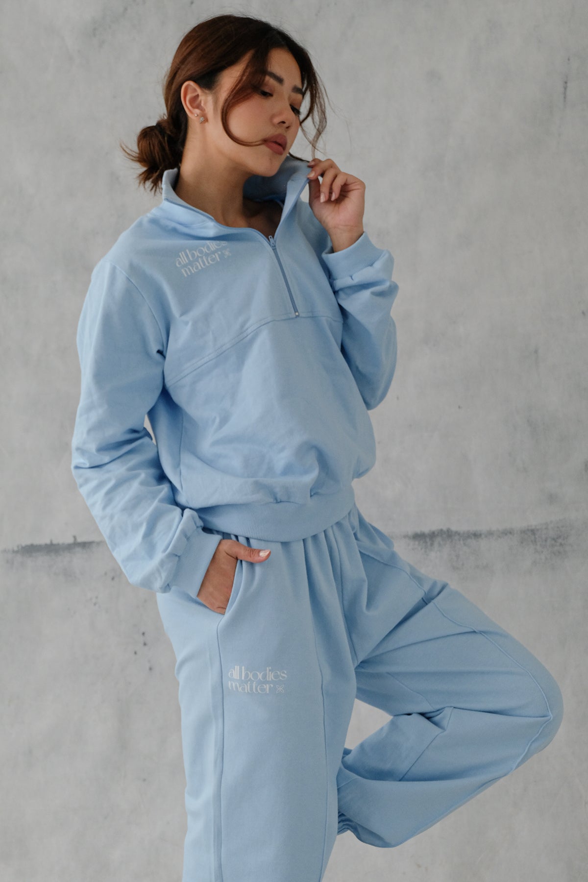 All Bodies Matter Jogger In Baby Blue (4 LEFT)