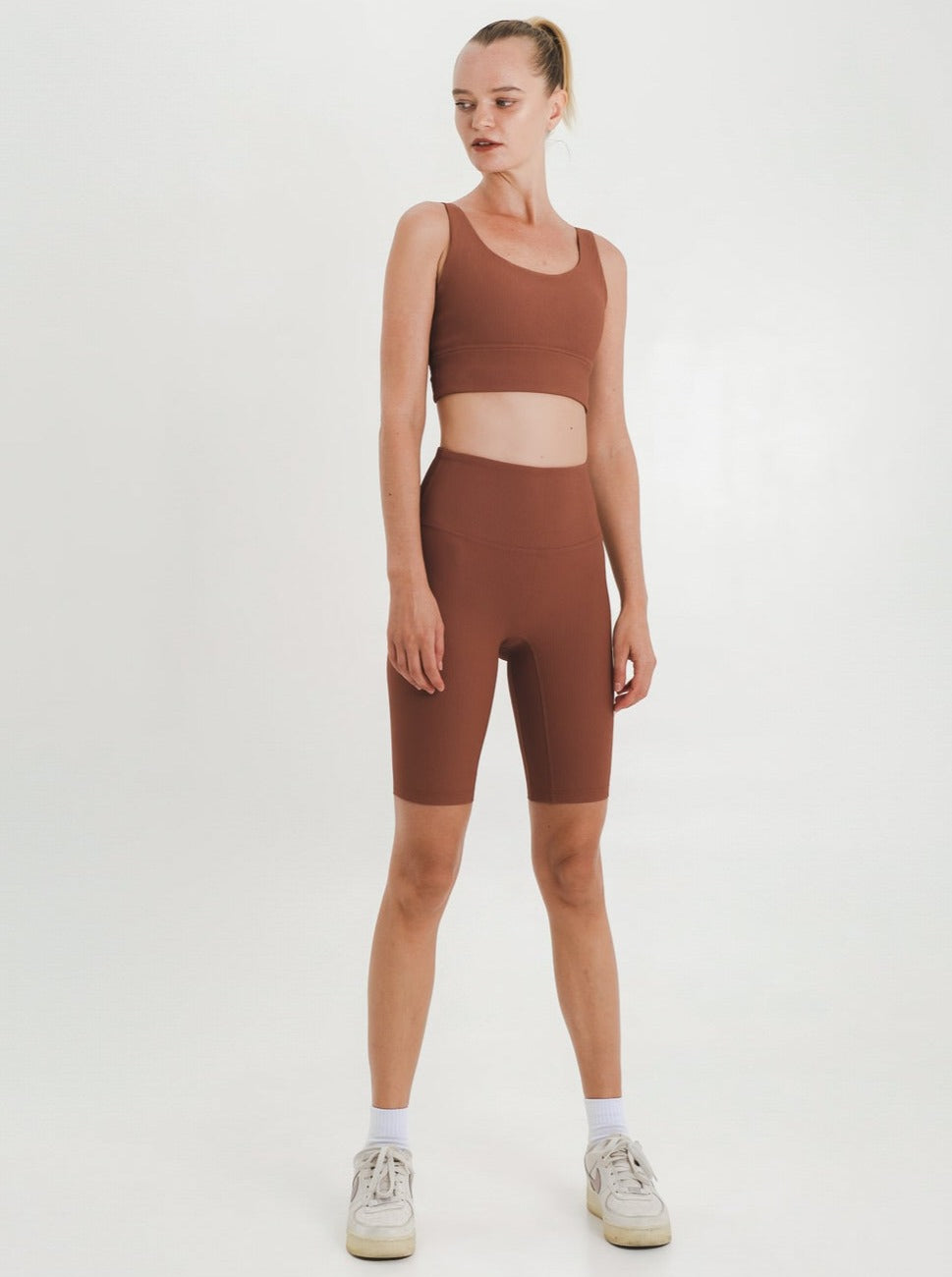 Mudra Knit Bike Shorts in Copper (XS & S LEFT)