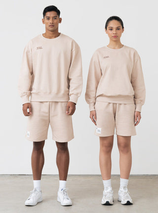 Infinite Crew Neck Sweater in Latte (Unisex)
