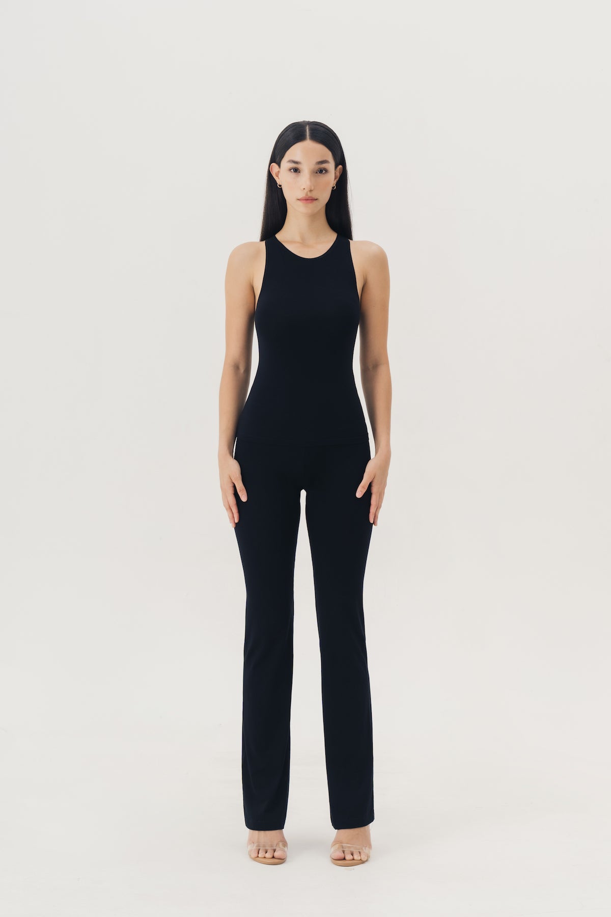 Basic Racer Tank in Black