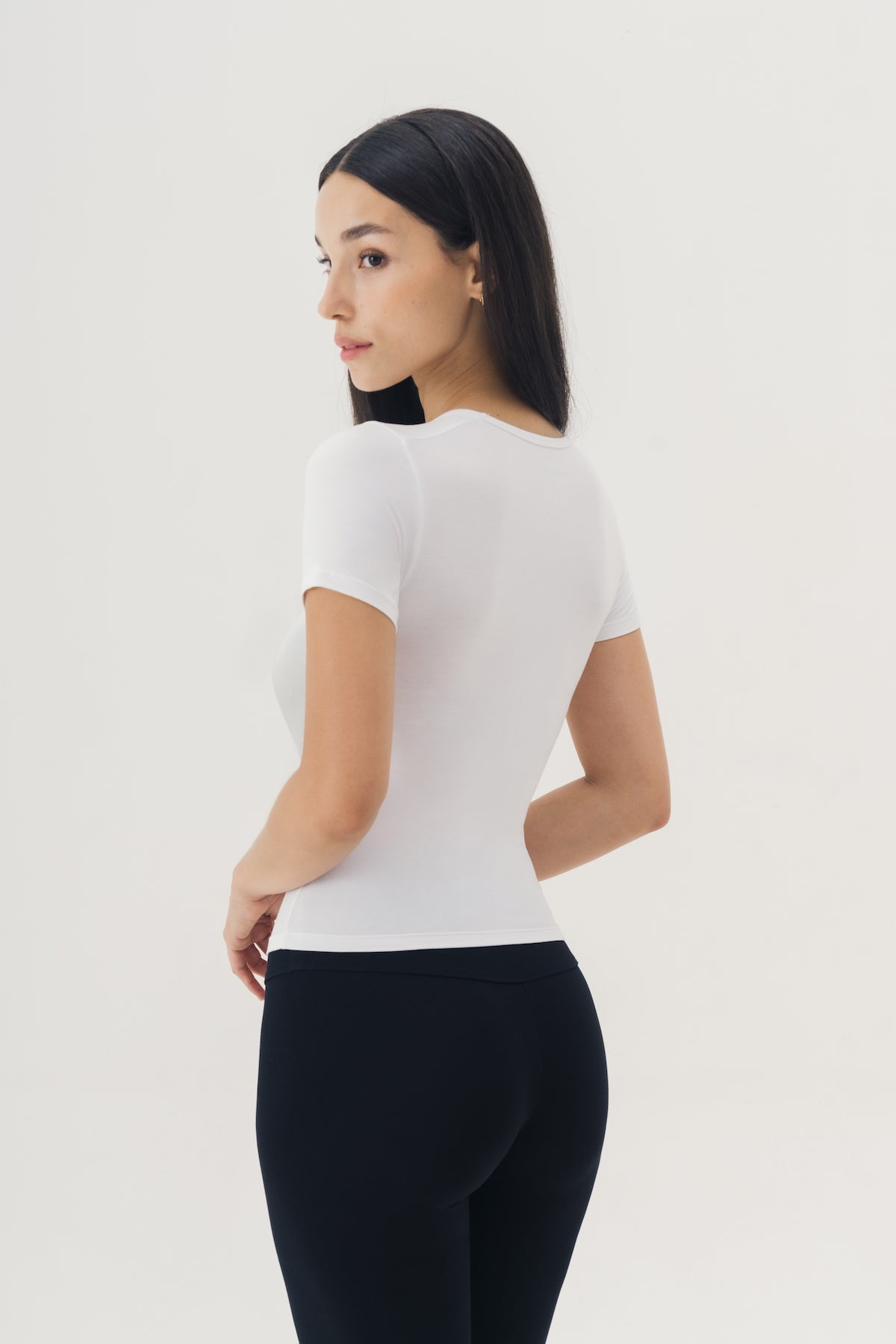 Basic Baby Tee in White (1 L LEFT)