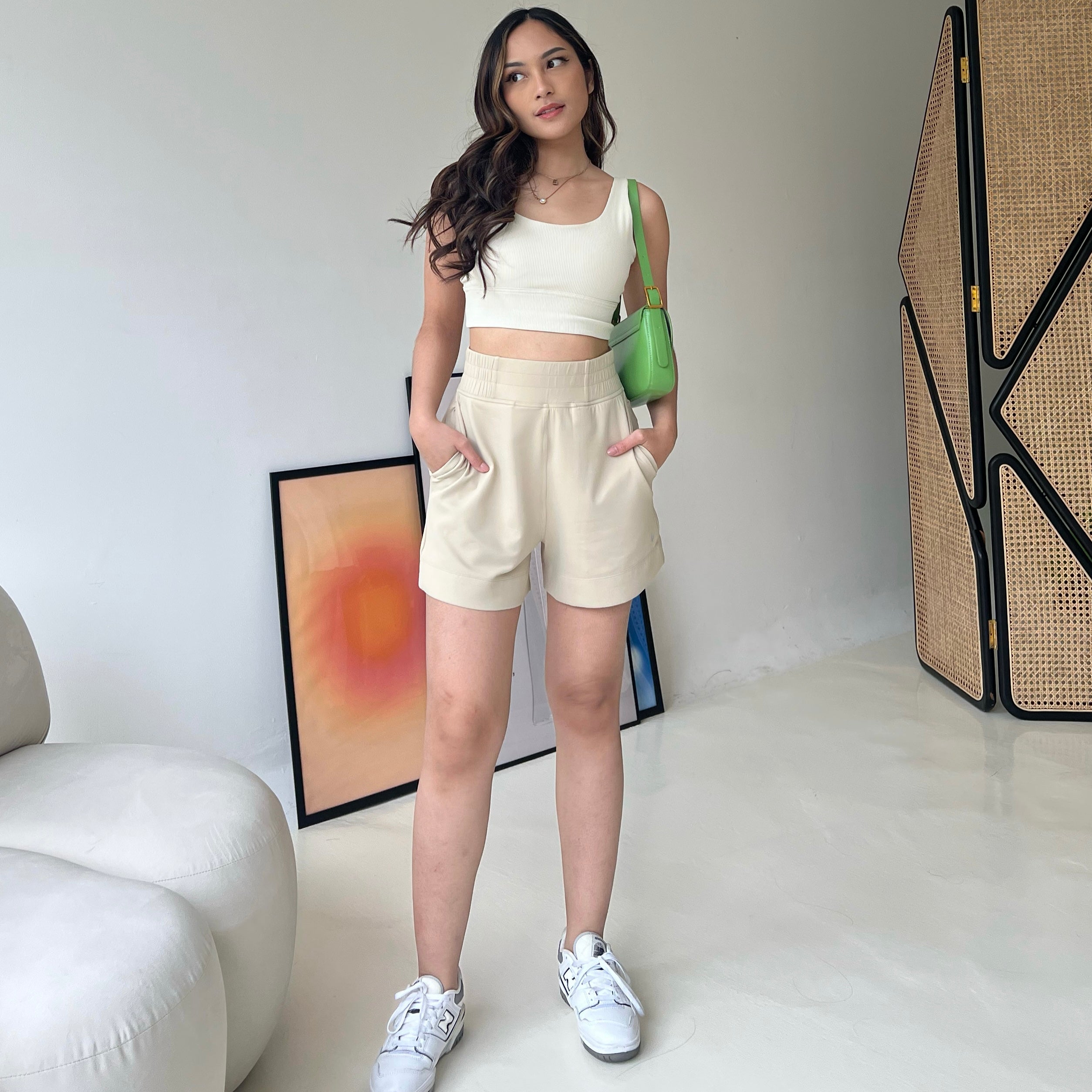 Everyday Short In Beige (Bestseller) (XS & L LEFT)
