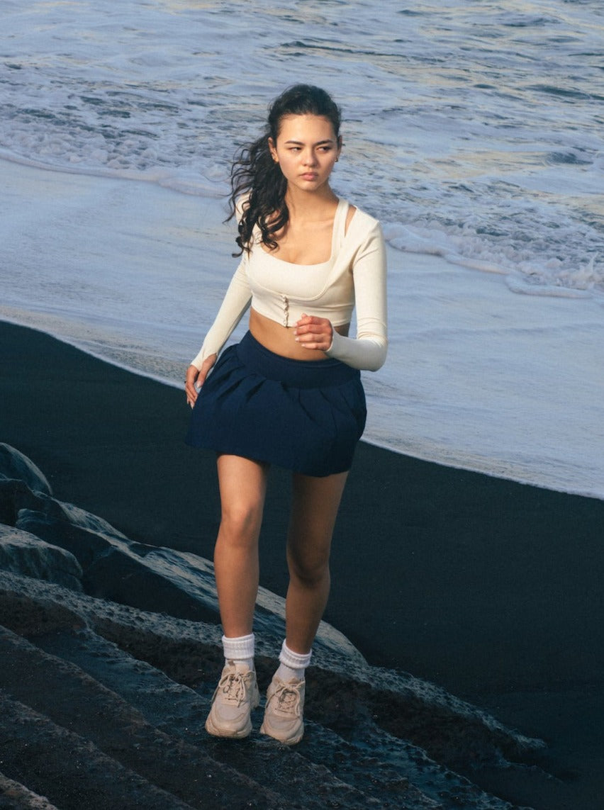 Ace Tennis Skirt In Navy (Bestseller)